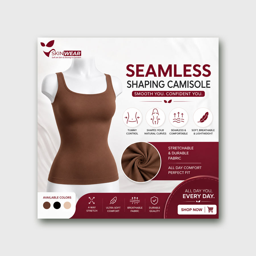 Premium Seamless Shaping Camisole – Tummy Control