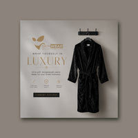 Premium Luxury Plush Bathrobe – Soft, Warm & Comfortable