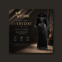 Premium Satin Lace Night Robe – Elegant & Comfortable Sleepwear